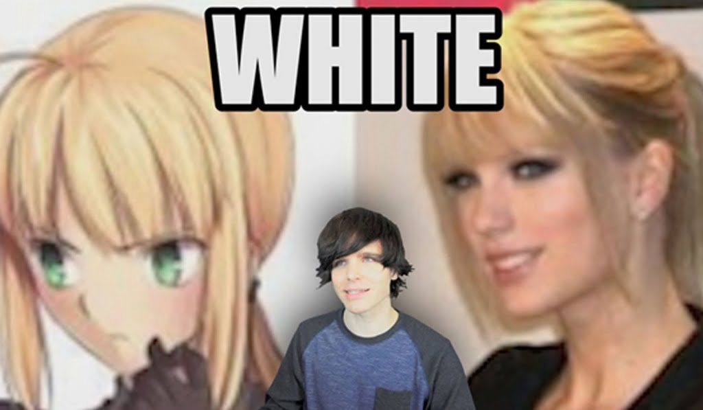 Why do anime characters look white
