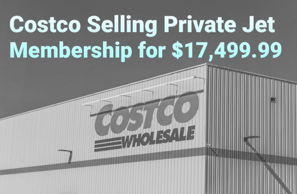 Costco Selling Private Jet Membership for $17,499.99